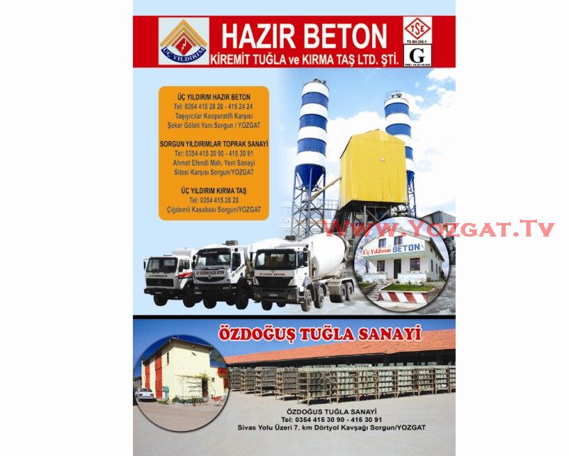 ÜÇ YILDIRIM HAZIR BETON